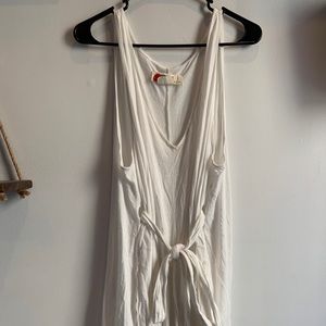 Free people size S white beach romper